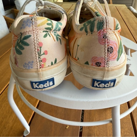 Keds X Rifle Paper Co. Anchor Lively Floral Canvas Sneakers Women’s Size 9.5 - Picture 6 of 11